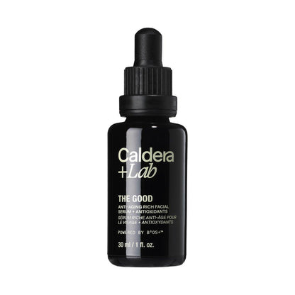 Caldera + Lab The Good | Bio-Männliches Feuchtigkeitsspendendes Gesichtsserum für trockene, empfindliche & normale Haut – Veganes, natürliches & antioxidatives Hautpflege-Gesichtsöl