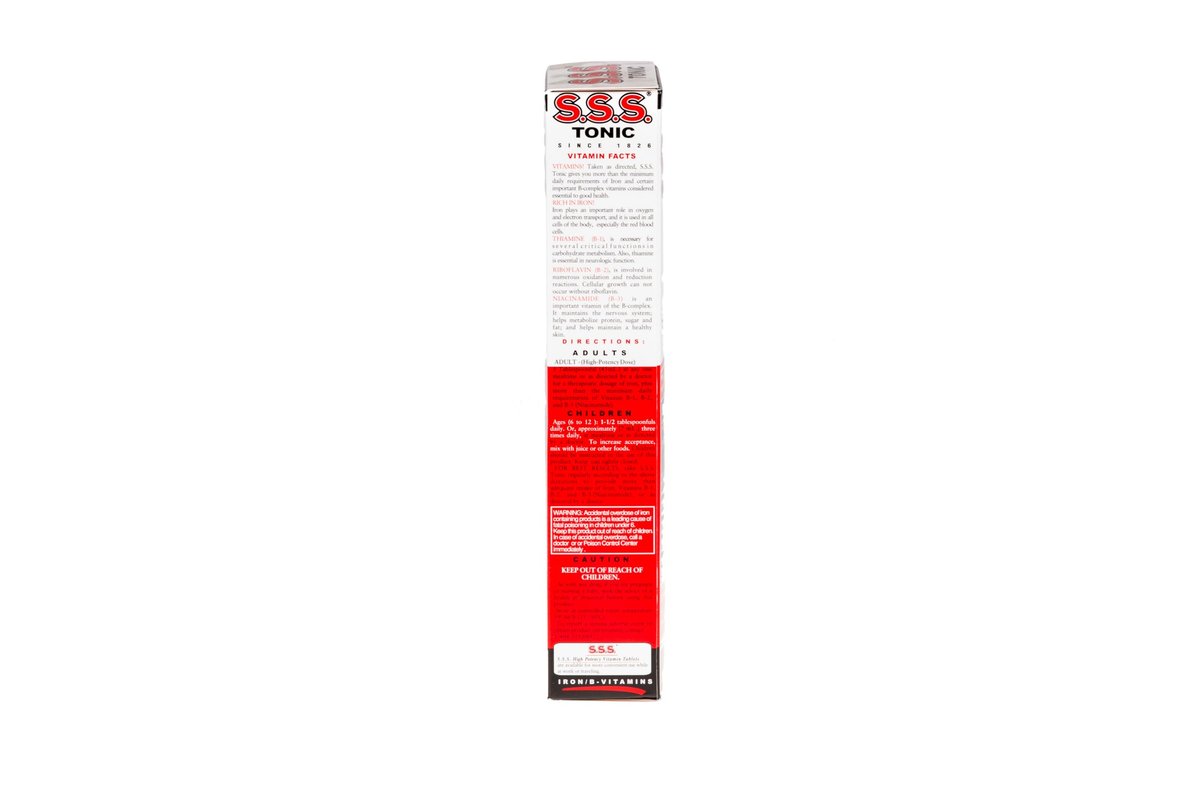 S.S.S. Tonic – Eisen- und Vitamin-B-Komplex, hochdosiert, 300 ml (10 Fl Oz)