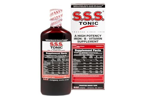 S.S.S. Tonic – Eisen- und Vitamin-B-Komplex, hochdosiert, 300 ml (10 Fl Oz)