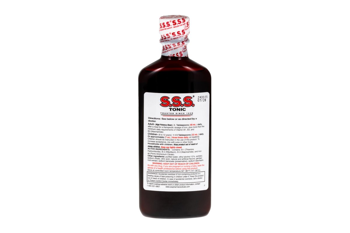 S.S.S. Tonic – Eisen- und Vitamin-B-Komplex, hochdosiert, 300 ml (10 Fl Oz)
