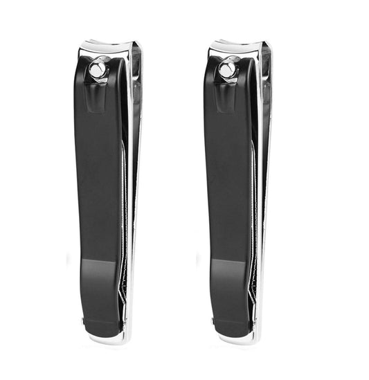 ICEYLI Großer Nagelknipser-Set, 2 Stück Premium-Edelstahl Nagel- und Zehennagelknipser mit gebogener Klinge, scharf und robust