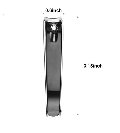 ICEYLI Großer Nagelknipser-Set, 2 Stück Premium-Edelstahl Nagel- und Zehennagelknipser mit gebogener Klinge, scharf und robust
