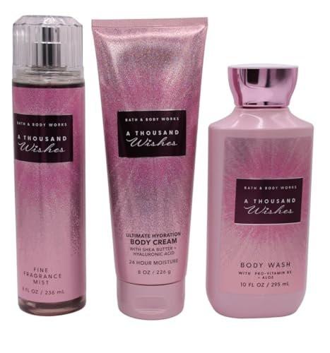 A Thousand Wishes Body Care Set – Duschgel 300 ml, Duftnebel 240 ml & Bodycreme 240 ml