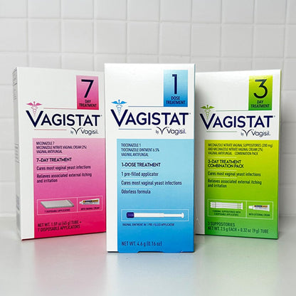 Vagisil Vagistat 1-Tag Einzeldosis Scheidenpilzbehandlung für Frauen, Antimykotische Salbe lindert äußeren Juckreiz und Reizungen, 1 vorgefüllter Berührungsloser Vaginalapplikator (Packung mit 1)