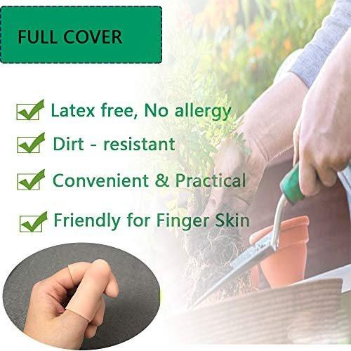 Kris-kikomy Gel-Fingerkuppenschützer Silikon Fingerkappen – Linderung bei Triggerfinger, Fingerarthritis, Fingergelenkknacken (Nude, Medium, 10 Stück)
