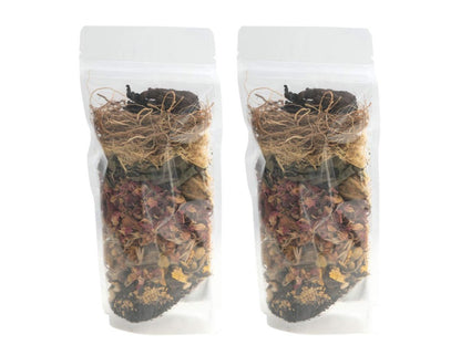 Yogi’s Gift | Ayurvedisches Kräuter-Haaröl-Mix | 75 g x 2 Packungen | 18 essentielle Kräuter für Haarwachstum | 100% natürliches Produkt aus Indien