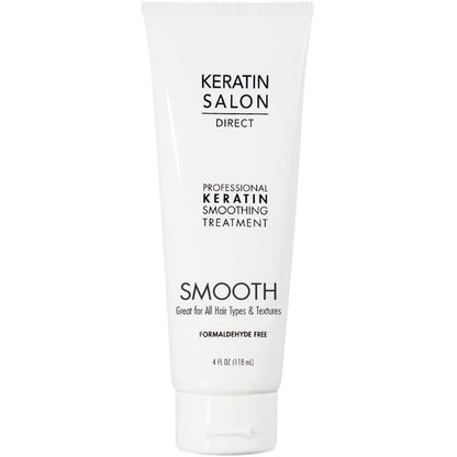 Keratin Salon Direct Keratin-Haarkur, 118 ml | Frizz-Kontrolle, formaldehydfrei, Salonqualität, Glättungskur, langanhaltend, Creme für alle, lockige, trockene, geschädigte Haare