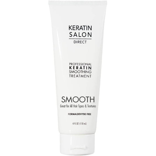 Keratin Salon Direct Keratin-Haarkur, 118 ml | Frizz-Kontrolle, formaldehydfrei, Salonqualität, Glättungskur, langanhaltend, Creme für alle, lockige, trockene, geschädigte Haare