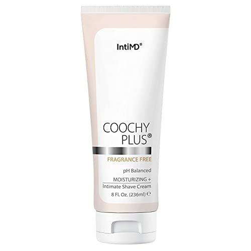 IntiMD Coochy Plus Intimrasiercreme ohne Duftstoffe – Für Bikinizone, Achseln und mehr – 8 oz Tube