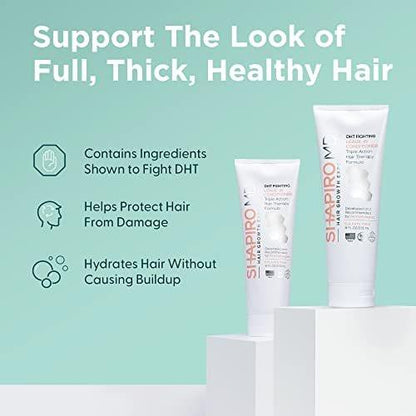 Shapiro MD Haarausfall Experten Leave-in Conditioner – DHT-blockierende vegane Formel für dünner werdendes Haar, entwickelt von Dermatologen – für gesünderes, volleres und dichteres Haar – 1 Monatsvorrat