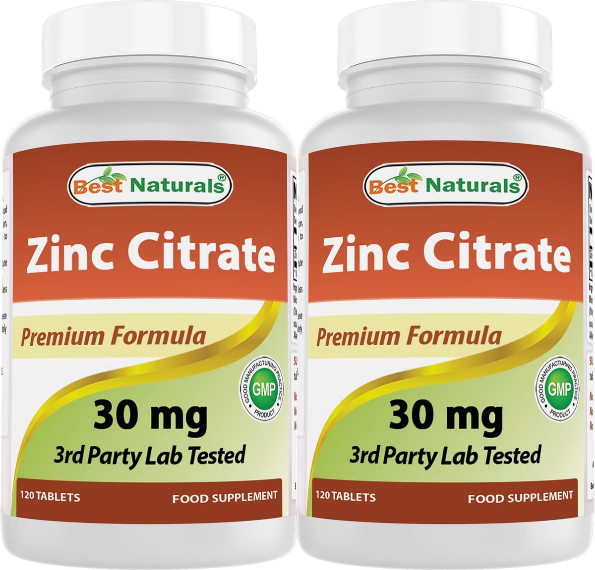 Best Naturals Zink 30 mg – Zinkcitrat für Immunsystem & Abwehrkräfte – 240 Tabletten