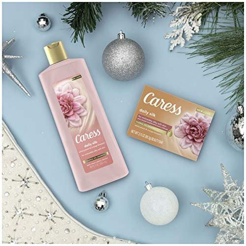 Caress Daily Silk Seifen & Duschgel Geschenkset, 4 Stück