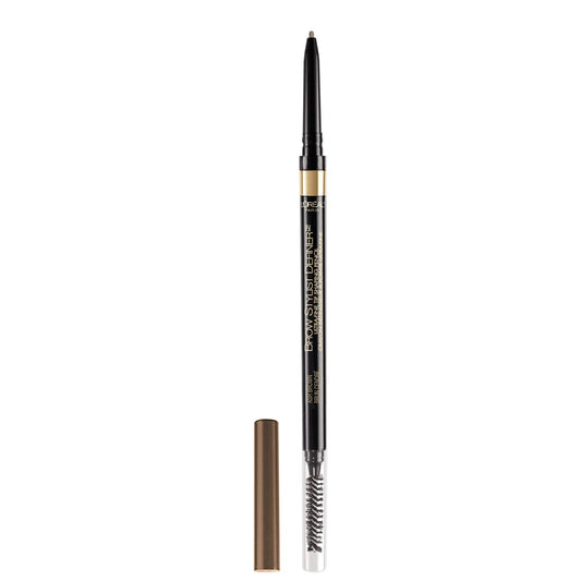 L'Oréal Paris Brow Stylist Definer wasserfester Augenbrauenstift, ultrafeiner mechanischer Stift, mittleres Aschbraun, 0,003 Unzen