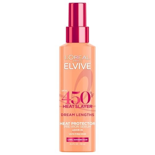 L'Oréal Paris Elvive Dream Lengths Heat Slayer Hitzeschutz-Spray Leave-In, 4,4 Unzen