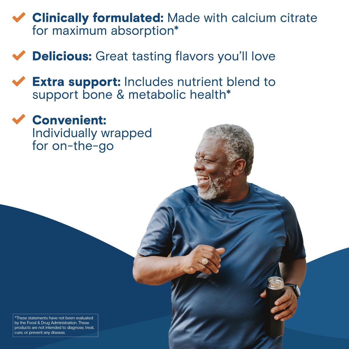 Bariatric Fusion Calcium Kautabletten – Calciumcitrat mit Vitamin D3 für die bariatrische Ernährung – Zuckerfrei, kaubar, 500 mg, Erdbeere, 60 Stück