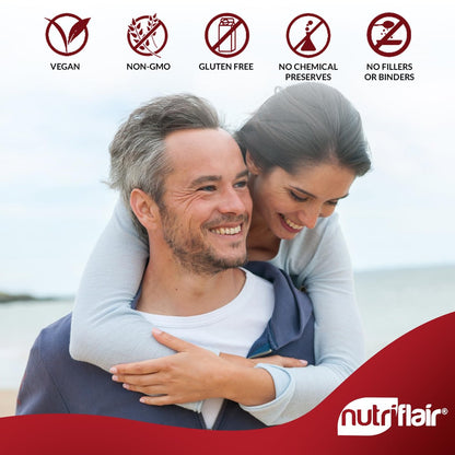 NutriFlair Premium Berberin HCL 1200 mg, 120 Kapseln – Mit reinem Ceylon-Zimt, Berberin-HCI-Wurzel-Nahrungsergänzung – Immunsystem – Hergestellt in den USA