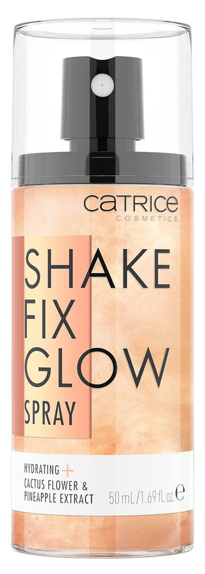 Catrice Shake Fix Glow Spray – Make-up-Finish & Hydration mit Kaktusblüte & Ananasextrakt, ölfrei, vegan & tierversuchsfrei