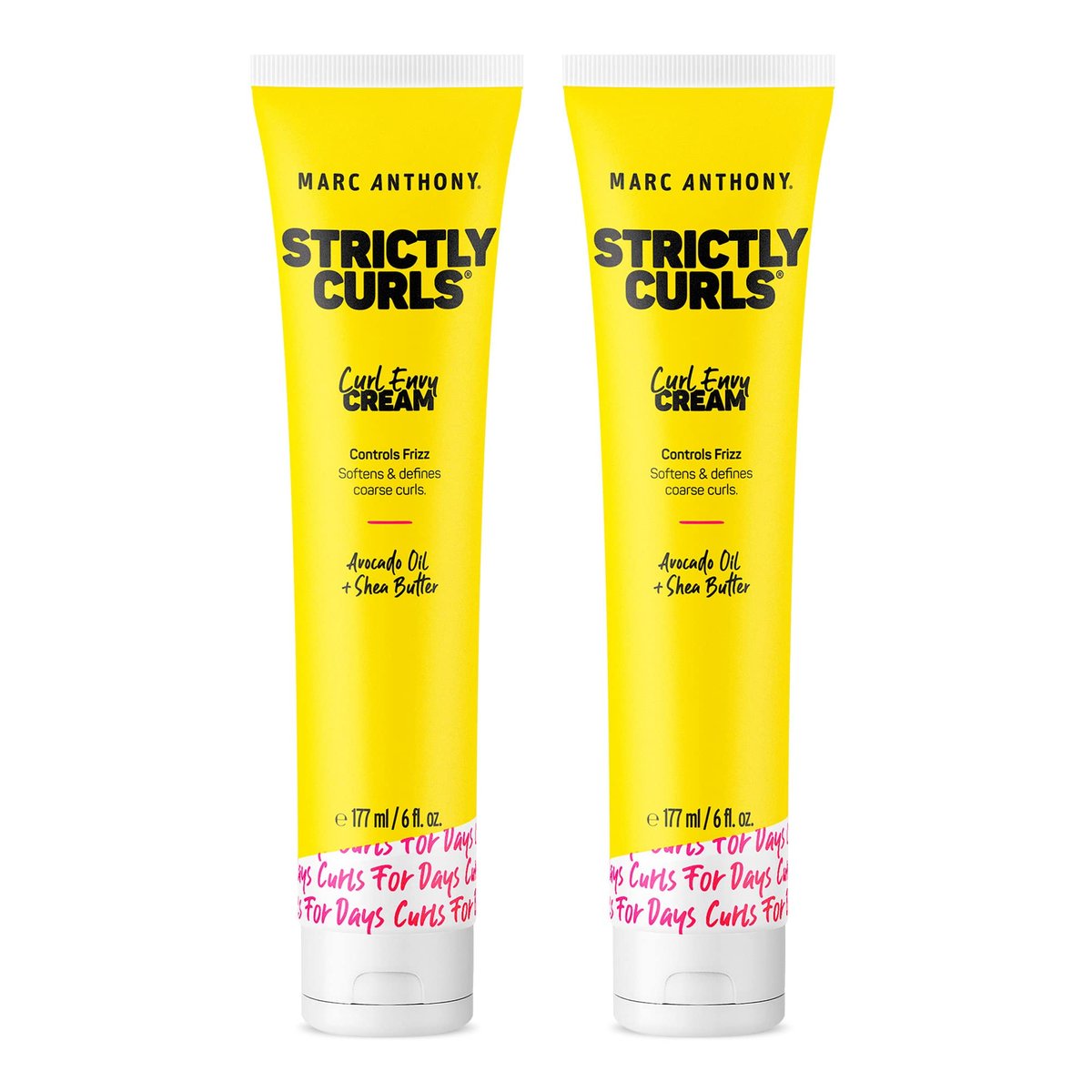 Marc Anthony Lockencreme mit Sheabutter & Ölen – definiert & pflegt lockiges & welliges Haar, 2er-Pack (2 x 177 ml)