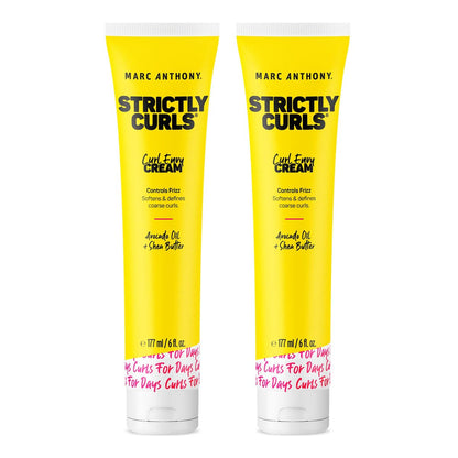 Marc Anthony Lockencreme mit Sheabutter & Ölen – definiert & pflegt lockiges & welliges Haar, 2er-Pack (2 x 177 ml)