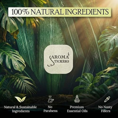AROMA STICKERS® Lavendel – 100% natürliche Duftsticker für Masken & Kissen (12 Stück) – Ätherisches Öl Aroma-Patch zum Entspannen