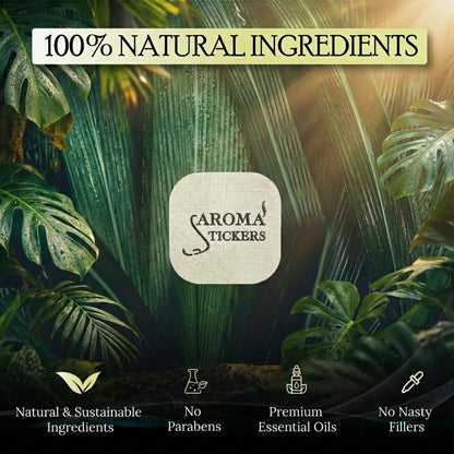 AROMA STICKERS® Lavendel – 100% natürliche Duftsticker für Masken & Kissen (12 Stück) – Ätherisches Öl Aroma-Patch zum Entspannen