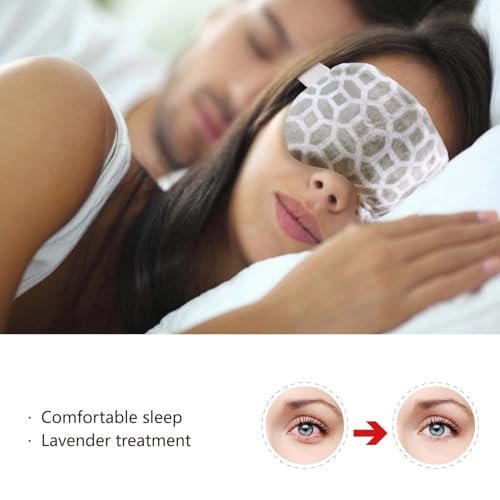 2-in-1 beheizte und kühlende Augenmaske mit Lavendel & Leinsamen – Mikrowellengeeignetes Sinus-Kissen bei trockenen Augen, Gerstenkorn, Nebenhöhlenentzündung, Kopfschmerzen, Migräne, geschwollenen Augen und entzündeten Augenlidern
