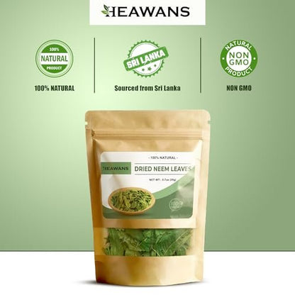 Heawans Natürlich getrocknete Neemblätter ganz (0,7 oz) – 20g