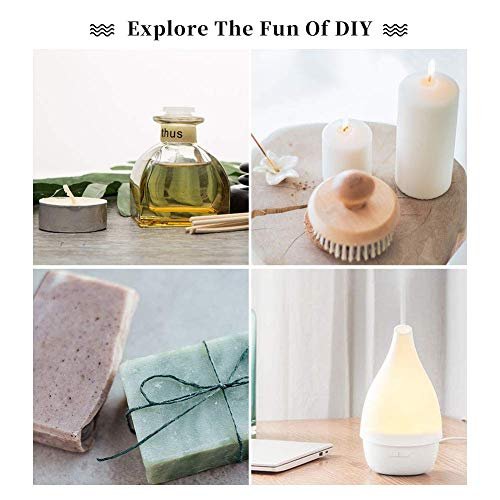 yethious Sandelholz-Vetiver Ätherisches Öl Set 100% Rein Bio Unverdünnt Aromatherapie Öle für Diffuser, Haut, Haare, Parfüm, Seife, Kerzenherstellung 2 x 10 ml