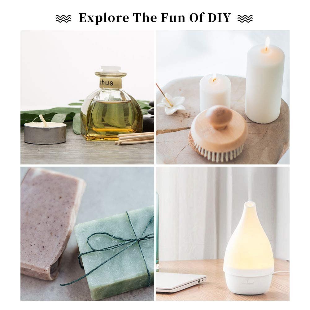 yethious Sandelholz-Vetiver Ätherisches Öl Set 100% Rein Bio Unverdünnt Aromatherapie Öle für Diffuser, Haut, Haare, Parfüm, Seife, Kerzenherstellung 2 x 10 ml