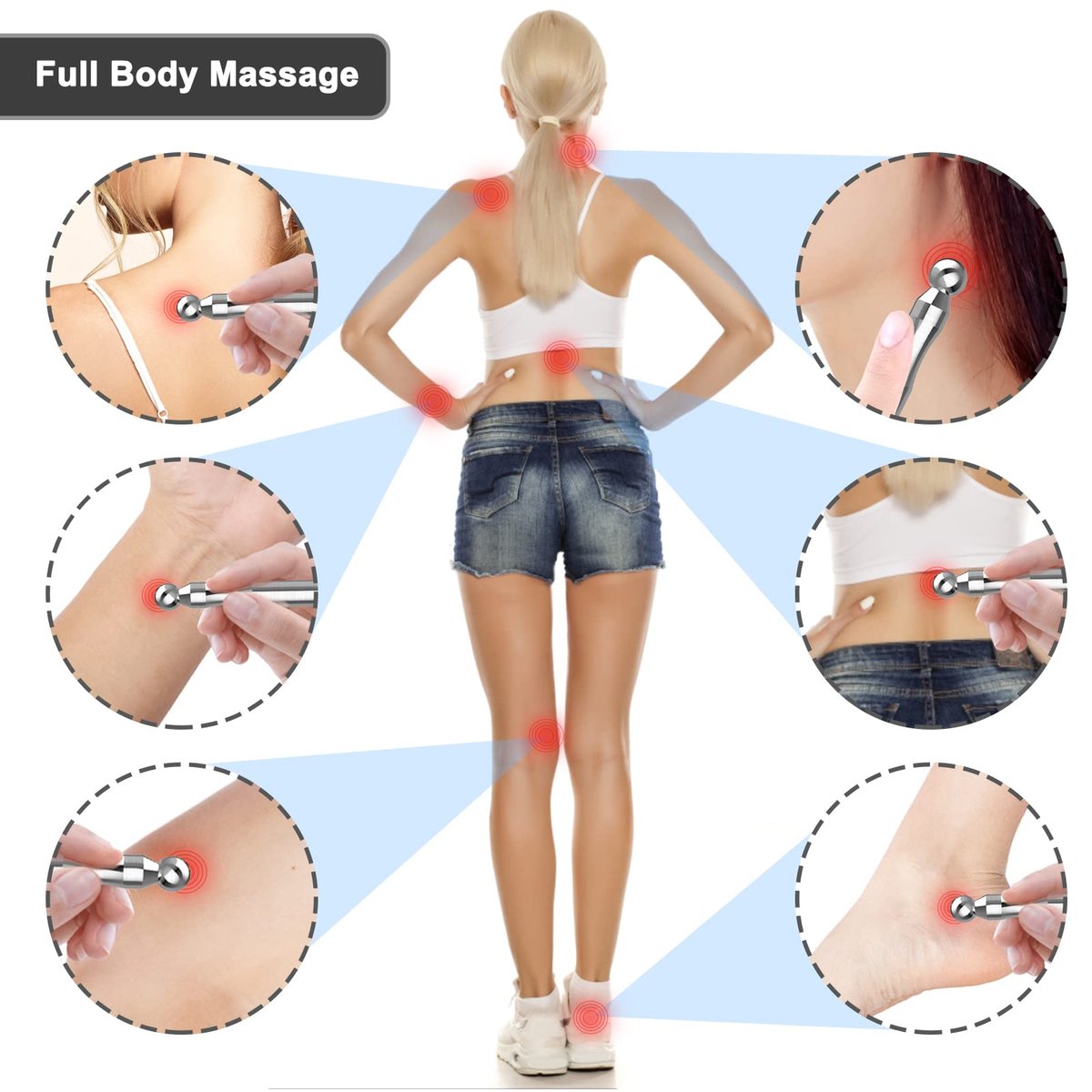 Melonsun Akupunktur-Stift aus Edelstahl zur Kieferentspannung – FSA/HSA-berechtigter TMJ-Massager gegen Zähneknirschen, Akupressur-Gesichts-Werkzeug für Gesichtsreflexzonenmassage & Ganzkörper-Druckpunktmassage