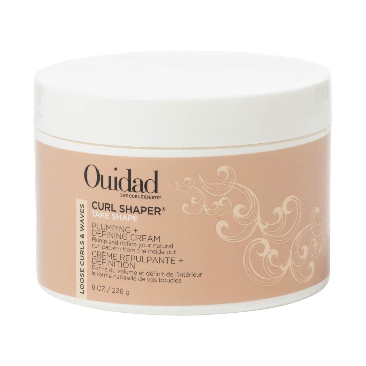 Ouidad Curl Shaper Take Shape Plumping Defining Cream 8oz – Volumisierende Styling-Creme für lose Wellen und mitteldickes Haar, leichte Frizz-Kontrolle, Soft Hold Textur-Booster