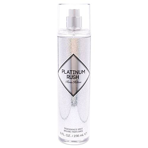 Paris Hilton Platinum Rush Bodyspray für Damen | Blumig-fruchtiger Duft | Hell und anspruchsvoll | Lang anhaltendes Parfüm | 237 ml
