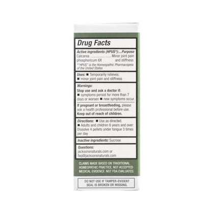 Jackson's Zelle Nr. 2 Calc Phos 6X (500 Pellet Flasche) – Zertifiziert vegan, laktosefreies Schüßler-Salz Calcarea Phosphorica 6X (Hergestellt in den USA)