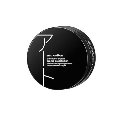 shu uemura art of hair Uzu Cotton Definition Cream - Anti-Frizz, Flexibler Halt und natürlicher Glanz für welliges und lockiges Haar, 75 ml