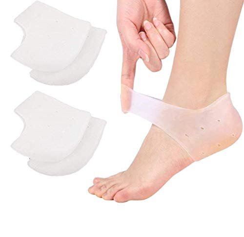 VivoFoot Gel Fersenpolster – Lindert Fersenschmerzen und rissige Fersen für Damen und Herren (2 Paar)