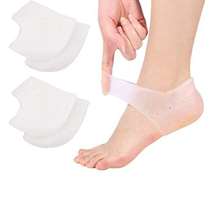 VivoFoot Gel Fersenpolster – Lindert Fersenschmerzen und rissige Fersen für Damen und Herren (2 Paar)