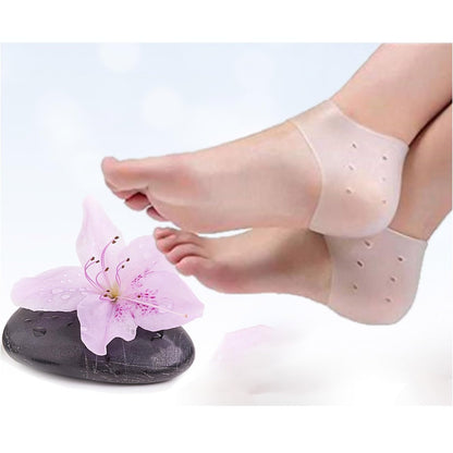 VivoFoot Gel Fersenpolster – Lindert Fersenschmerzen und rissige Fersen für Damen und Herren (2 Paar)