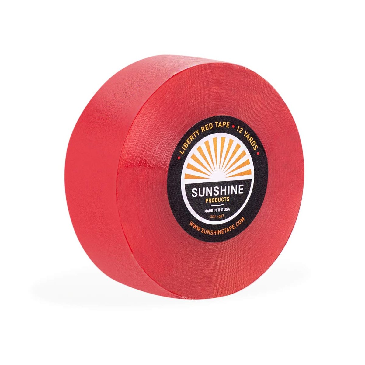 Tägliches Haarsystem Doppelseitiges Klebeband Rolle 1-14 Tage Halt - 1" x 12yds - Liberty Red Liner Wig Tape - Doppelseitiges Ultra-Halt Klebeband für Perücken, Toupet, Haarsysteme