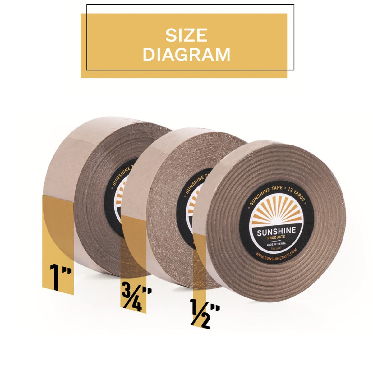 Sanftes Haarsystem-Klebeband für den täglichen Gebrauch – 1-7 Tage Halt – 1/2" x 12 Yards – 1522 3M Wig Tape – Hypoallergen, hautfreundlich, rückstandslos – Doppelseitiges Klebeband für Perücken, Toupees und Echthaarsysteme