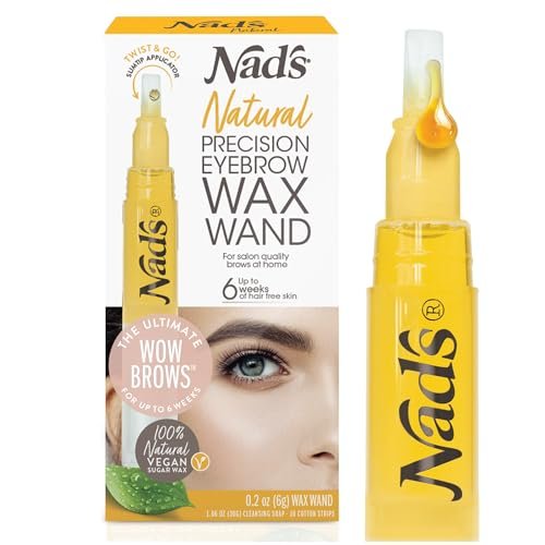 Nad's Augenbrauen-Wachs-Set für Frauen – Natürliches Wachs für alle Hauttypen – Enthaarungsset für Gesicht und Augenbrauen