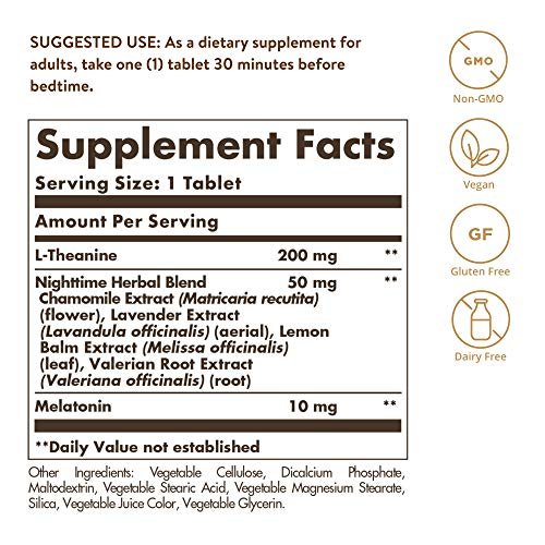 Solgar Triple Action Sleep 30 Tri-Layer Tabletten - Zeitverzögerte Freisetzung von Melatonin & L-Theanin plus Kräutermischung - Hilft beim Entspannen, schnellen Einschlafen und längerem Durchschlafen - Non-GMO, glutenfrei - 30 Portionen