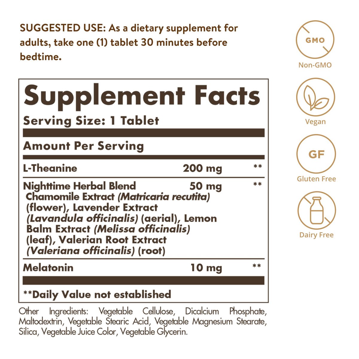 Solgar Triple Action Sleep 30 Tri-Layer Tabletten - Zeitverzögerte Freisetzung von Melatonin & L-Theanin plus Kräutermischung - Hilft beim Entspannen, schnellen Einschlafen und längerem Durchschlafen - Non-GMO, glutenfrei - 30 Portionen