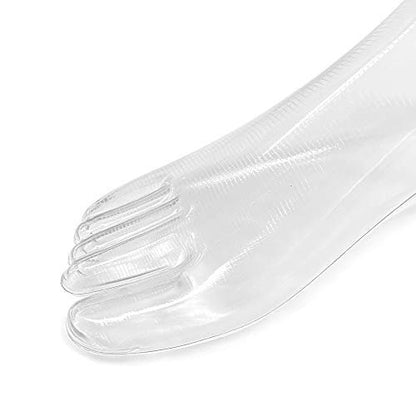 SteelFever 1 Paar Plastik Fußmodelle für Schuheinlagen – Transparente Schuhanprobe für knöchelhohe Schuhe