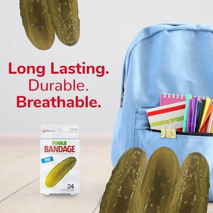 BioSwiss Pflaster, gurkenförmige selbstklebende Wundpflaster, latexfrei, sterile Wundversorgung, 24 Stück