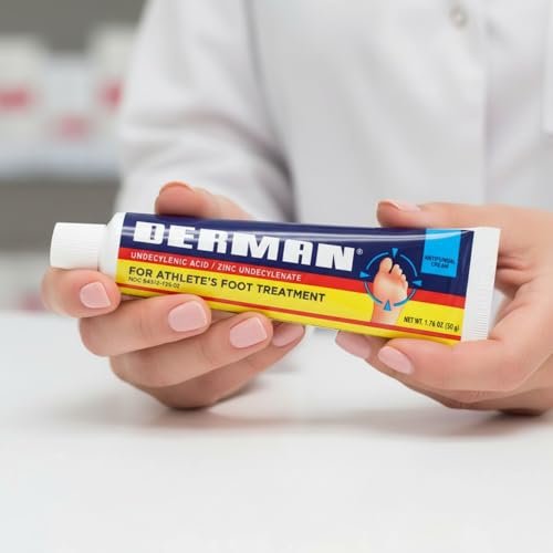 Derman Creme gegen Fußpilz, 1,76 Unzen (3er-Pack) – Wirksame Behandlung
