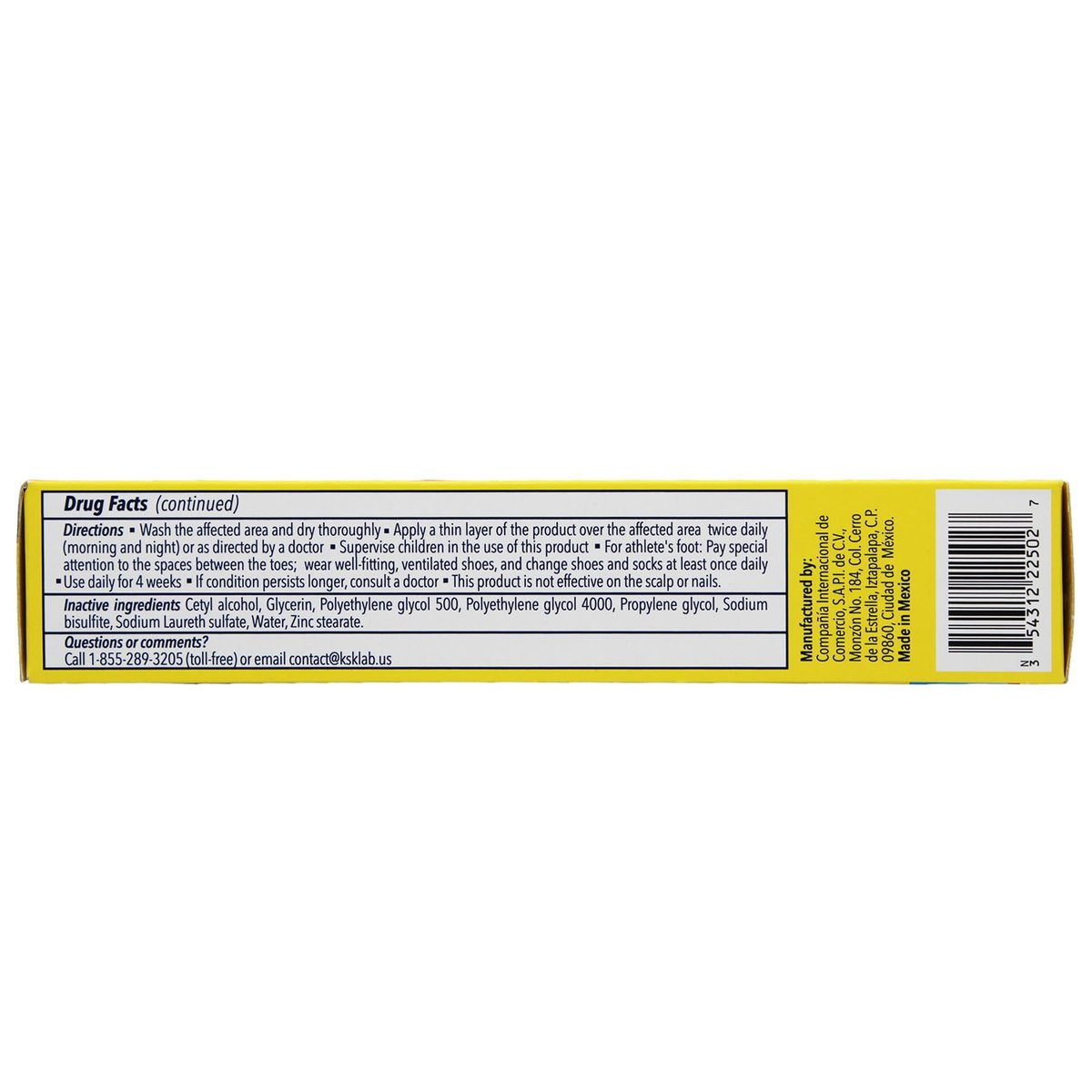 Derman Creme gegen Fußpilz, 1,76 Unzen (3er-Pack) – Wirksame Behandlung