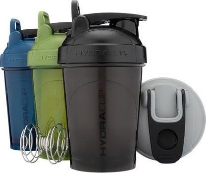 Hydra Cup Shaker-Becher 4er-Pack – 20 oz Mini-Shaker für Proteinshakes, BPA-frei, auslaufsicher, mit Schneebesen (OG Sport Mix)