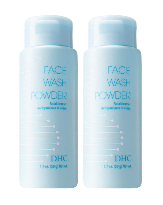 DHC Gesichtspulver 2er-Pack, luxuriöser Schaum, sanftes Peeling, feuchtigkeitsspendend, parfüm- und farbstofffrei, ideal für alle Hauttypen, 1,7 oz. (48 g) pro Stück