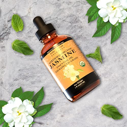 Jasmin ätherisches Öl (30 ml), Premium therapeutische Qualität, 100% rein und natürlich, perfekt für Aromatherapie und vieles mehr von Mary Tylor Naturals
