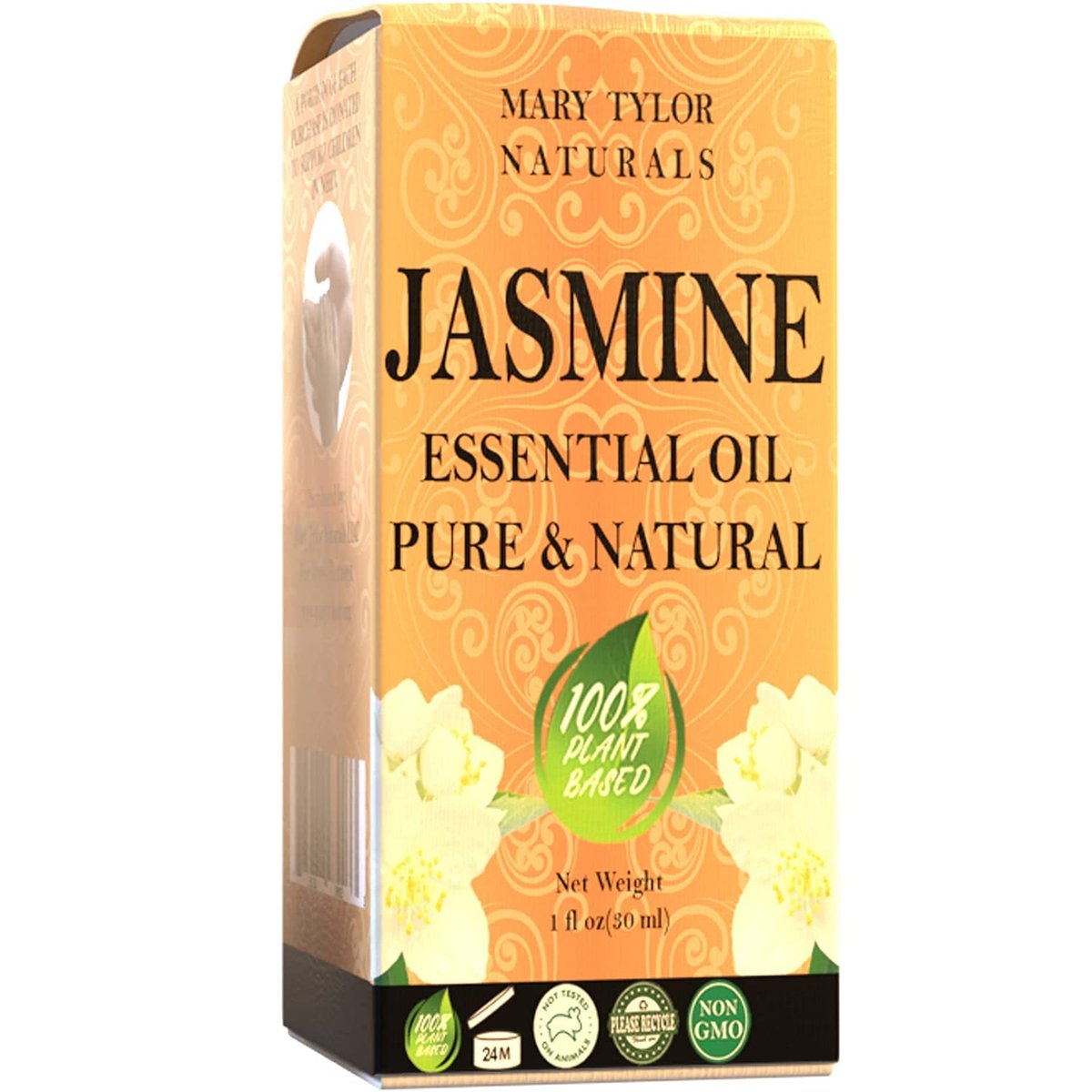 Jasmin ätherisches Öl (30 ml), Premium therapeutische Qualität, 100% rein und natürlich, perfekt für Aromatherapie und vieles mehr von Mary Tylor Naturals